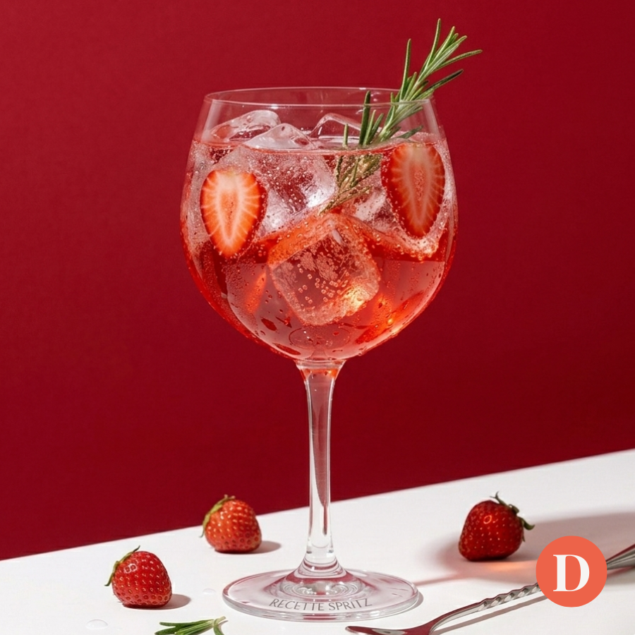 recette du spritz à la fraise